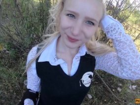 Video Ruská studentka venku